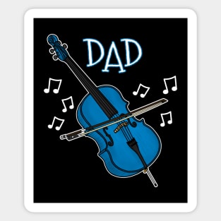Father's Day Cello Dad Cellist Sticker
